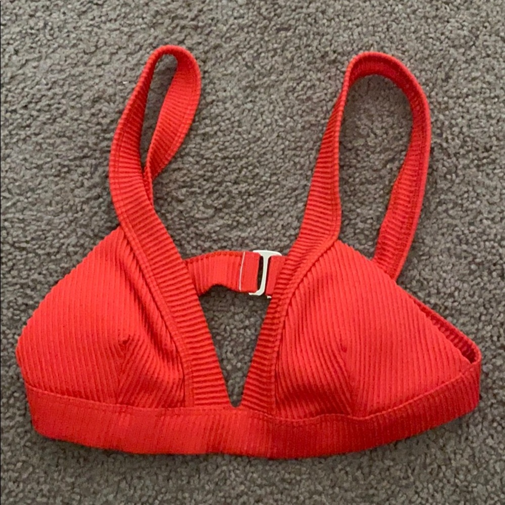 Red bikini top